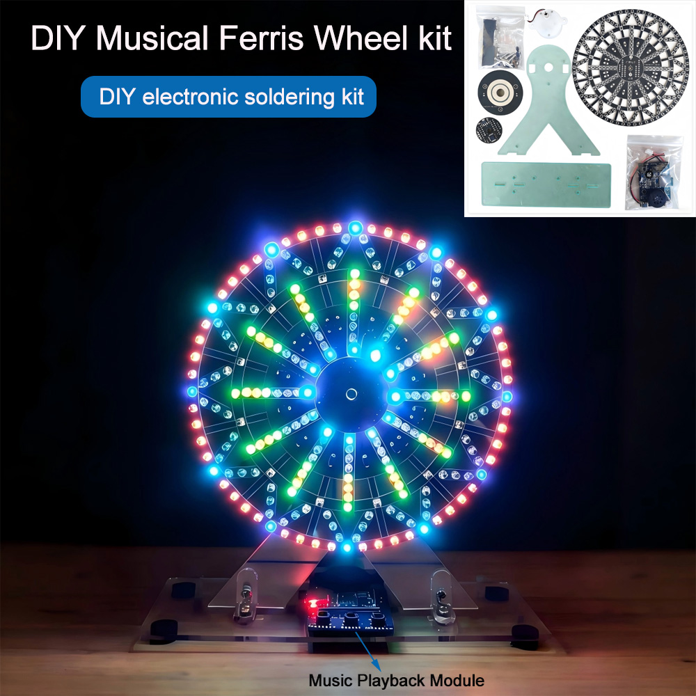 Diy Electronics Parts - Diy electronic kits LED-Lit Musical Ferris