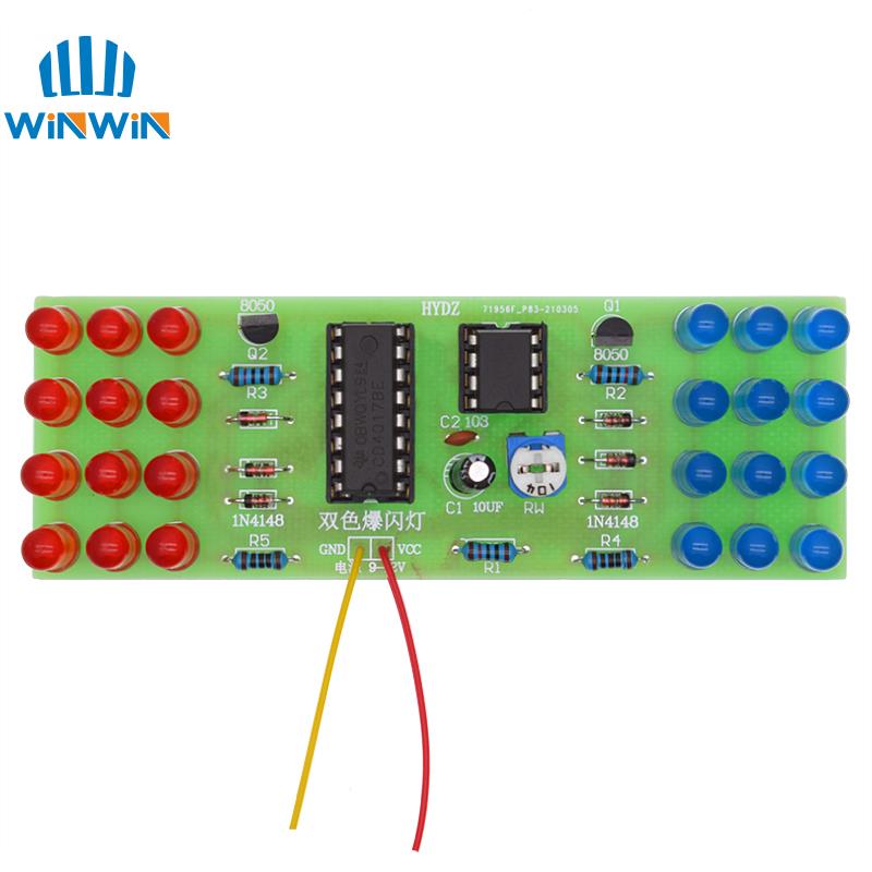 NE555 CD4017 IC LED Electronic - огляд і ціна Diy Robot Electronics Kit