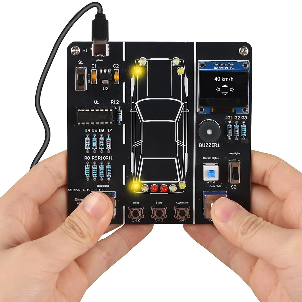 DIY Car Driving Simulation Sol - огляд і ціна Diy Electronics Learning Kit
