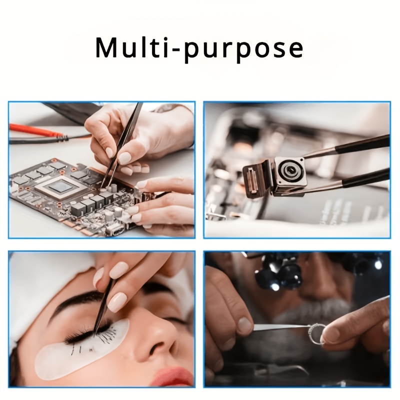 10Pcs ESD Anti‑Static Tweezers - огляд і ціна Diy Electronics Parts