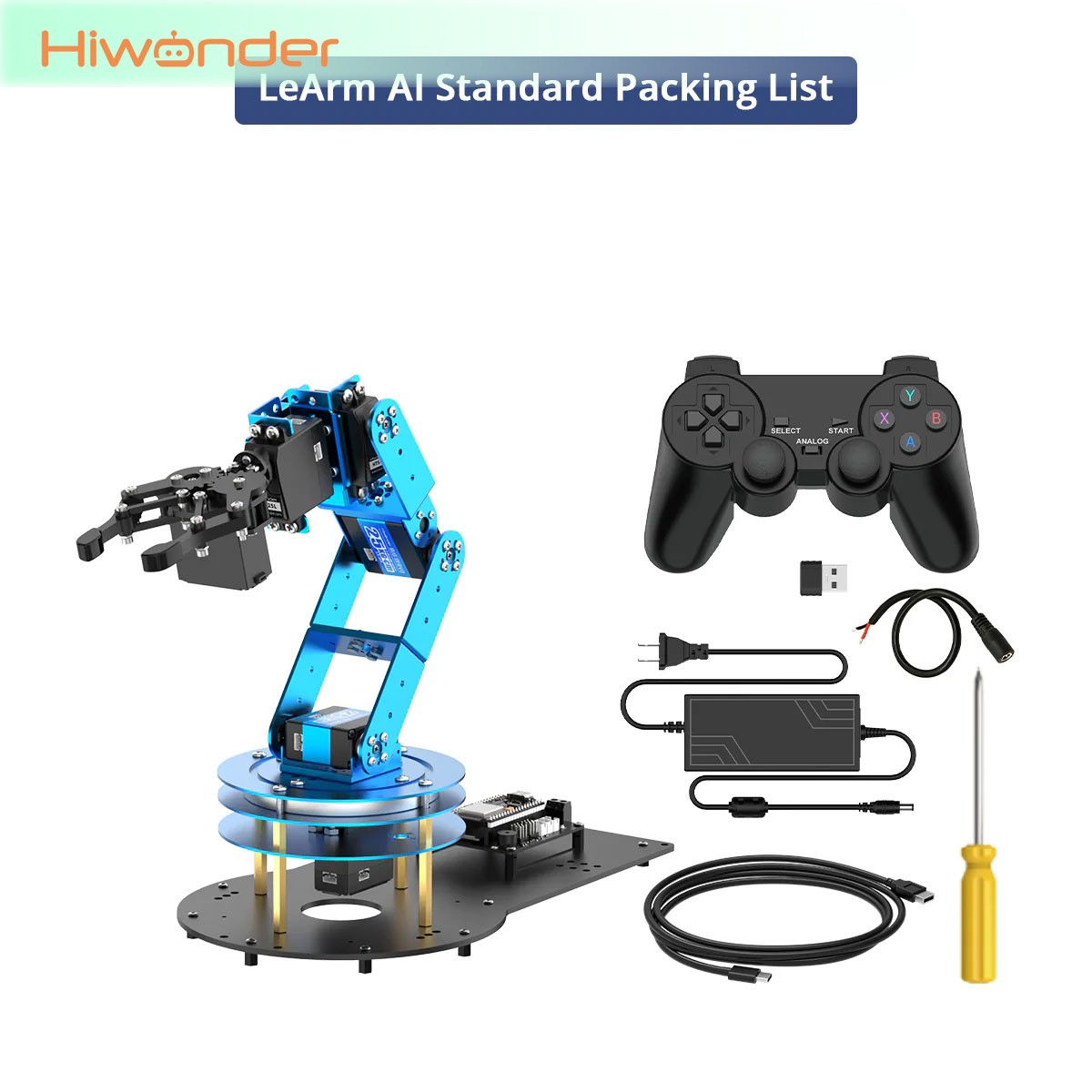 Hiwonder LeArm 6DOF Robot Arm  - огляд і ціна Diy Robot Electronics Kit