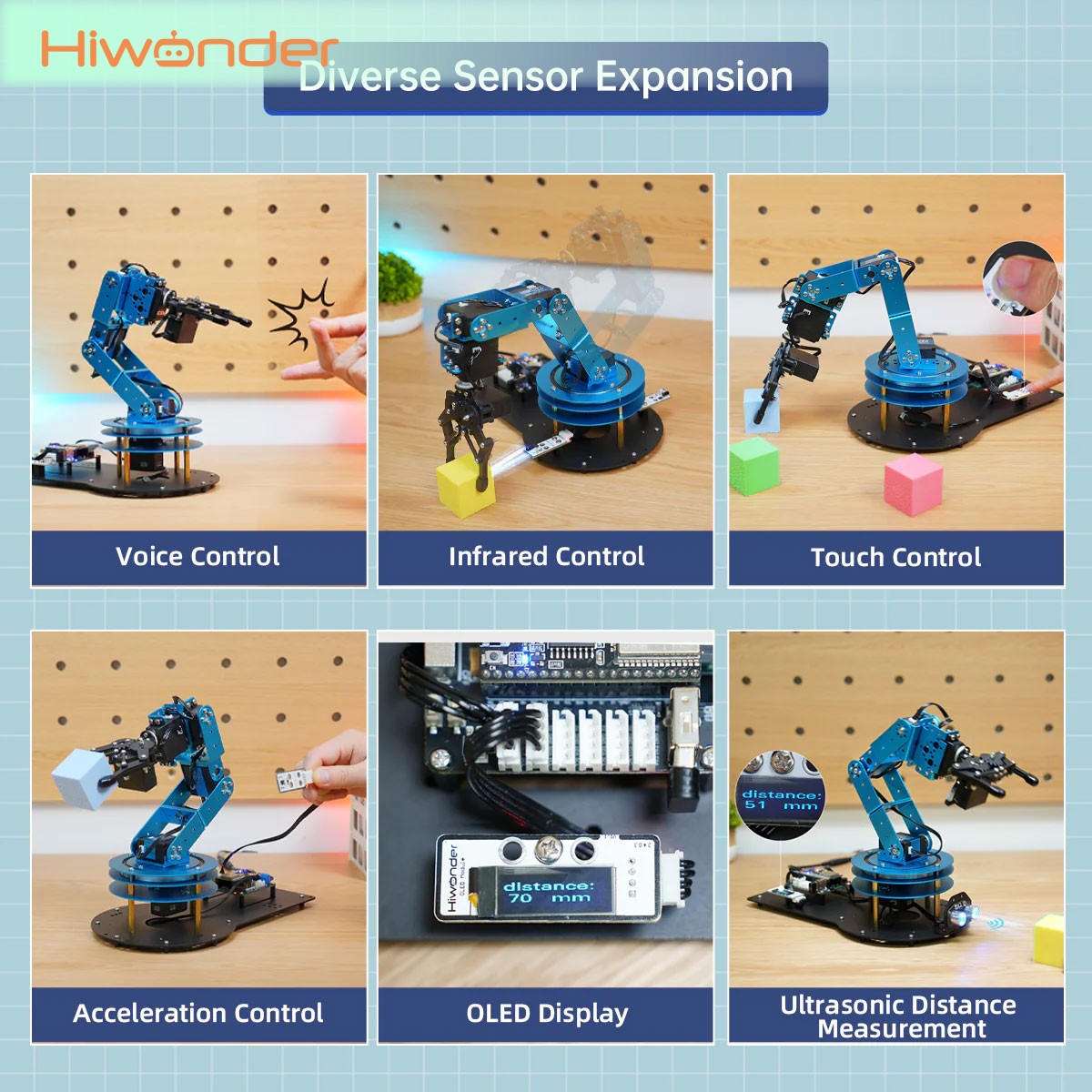 Hiwonder LeArm 6DOF Robot Arm  - огляд і ціна Diy Robot Electronics Kit