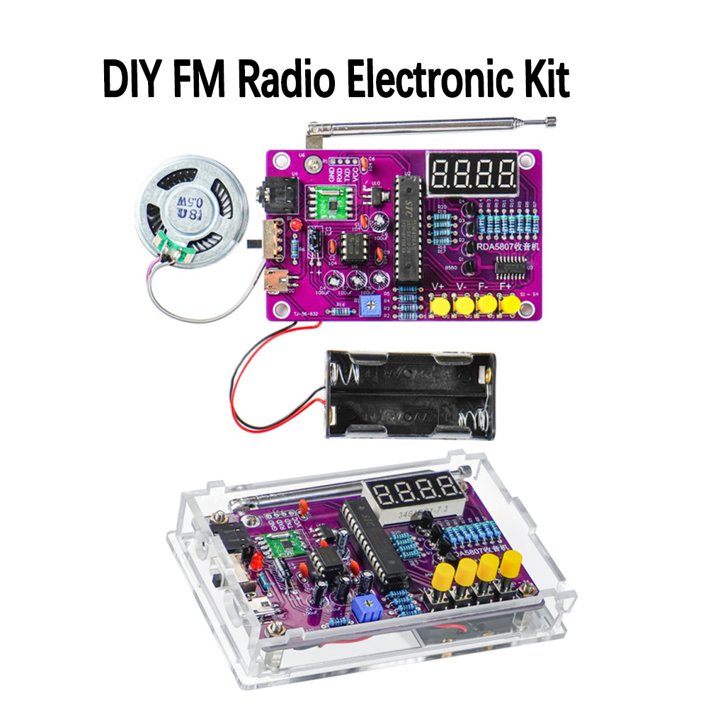 DIY FM Radio Electronic Kit 87 - огляд і ціна Diy Projects With Electronics