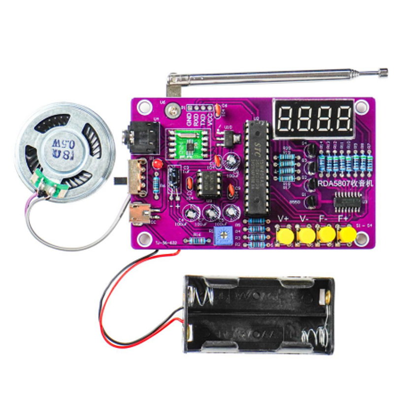 DIY FM Radio Electronic Kit 87 - огляд і ціна Diy Projects With Electronics