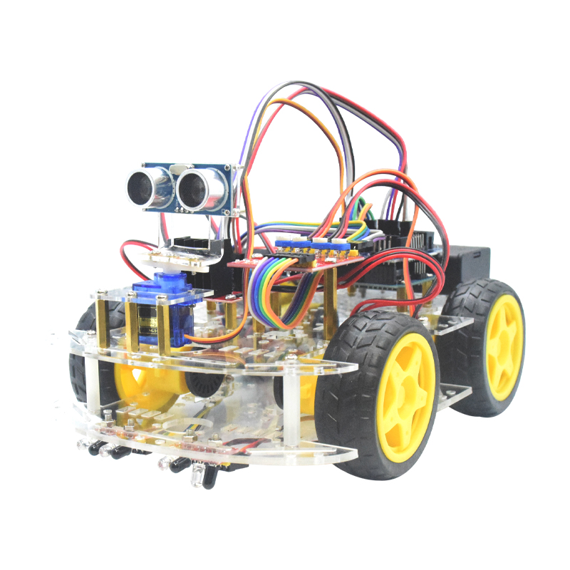 4WD Smart Robot Car Chassis Ki - огляд і ціна Diy Robot Electronics Kit