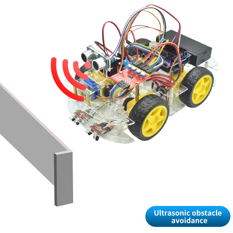 4WD Smart Robot Car Chassis Ki - огляд і ціна Diy Robot Electronics Kit