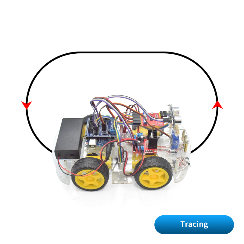 4WD Smart Robot Car Chassis Ki - огляд і ціна Diy Robot Electronics Kit