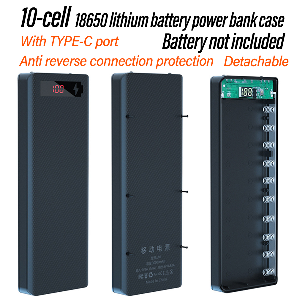 10 Cell 18650 Detachable Solde - огляд і ціна Diy Elektronic