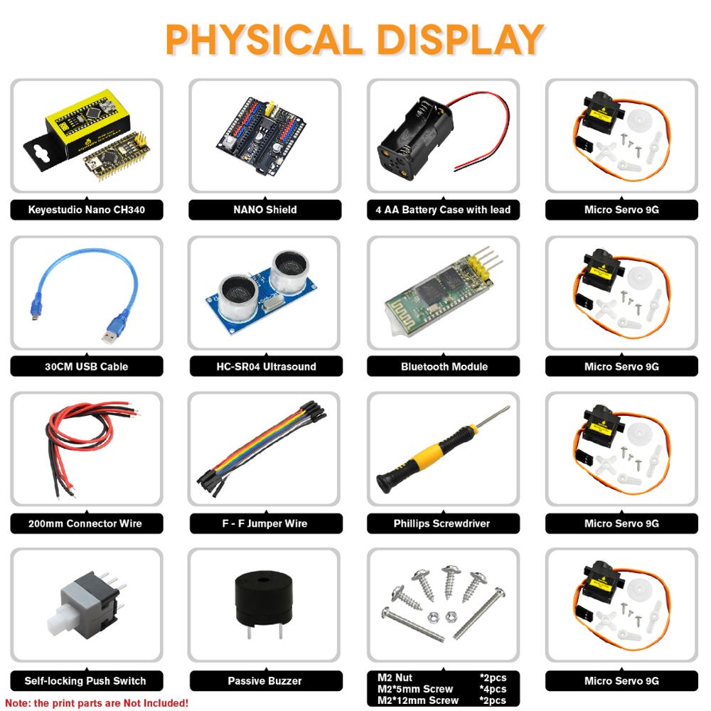 Keyestudio DIY Electronic Comp - огляд і ціна Diy Robot Electronics Kit