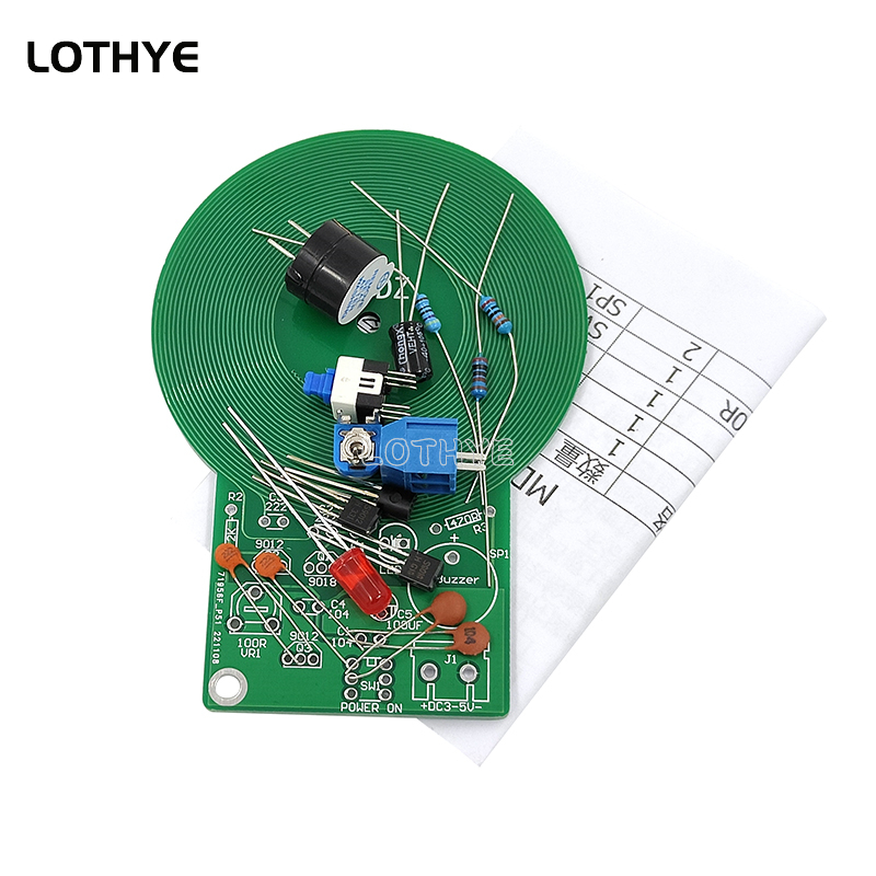 DC 3V-5V Metal Detector Kit DI - огляд і ціна Diy Electronics Parts