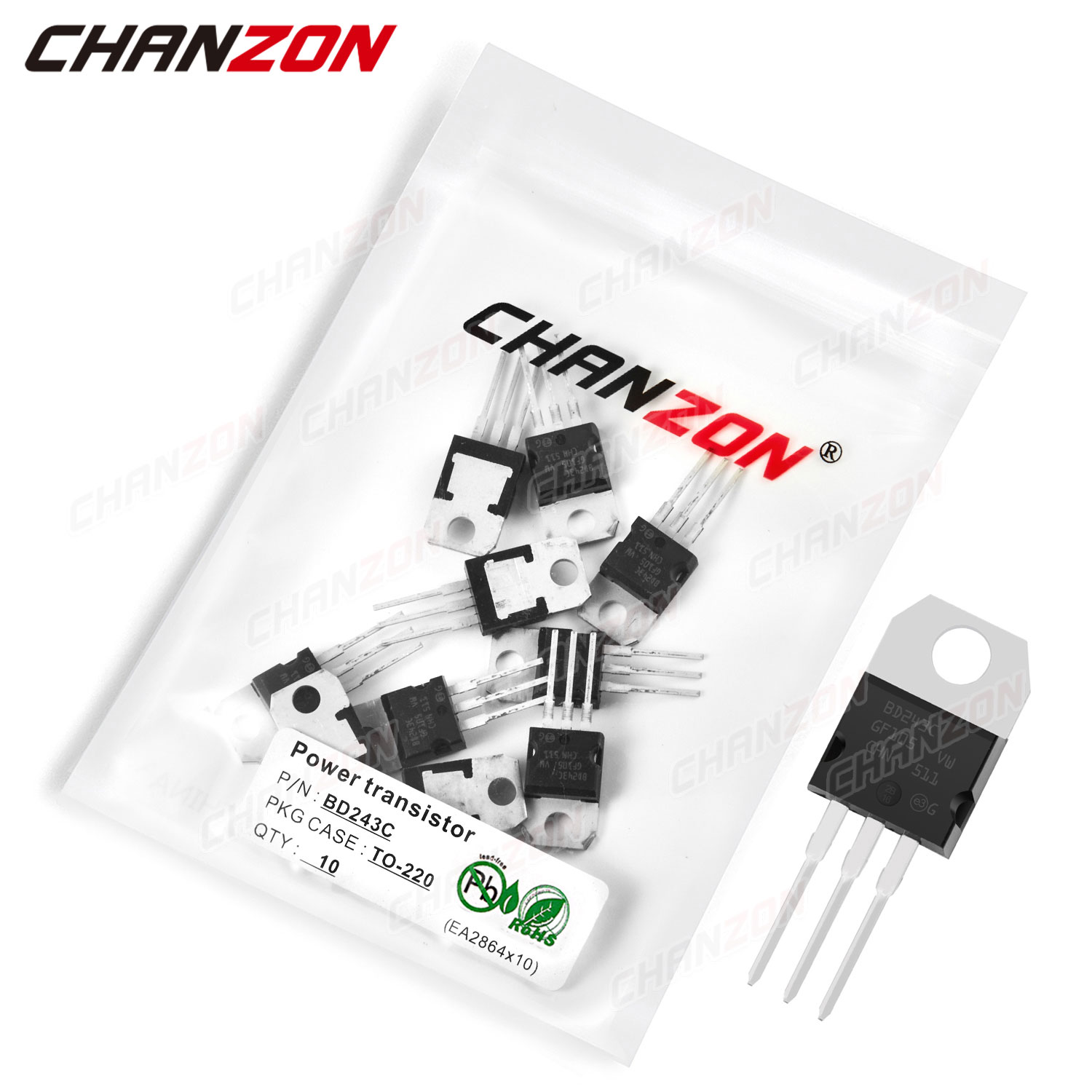 10Pcs BD243C TO-220 BD243 Powe - огляд і ціна Diy Electronics For Sale