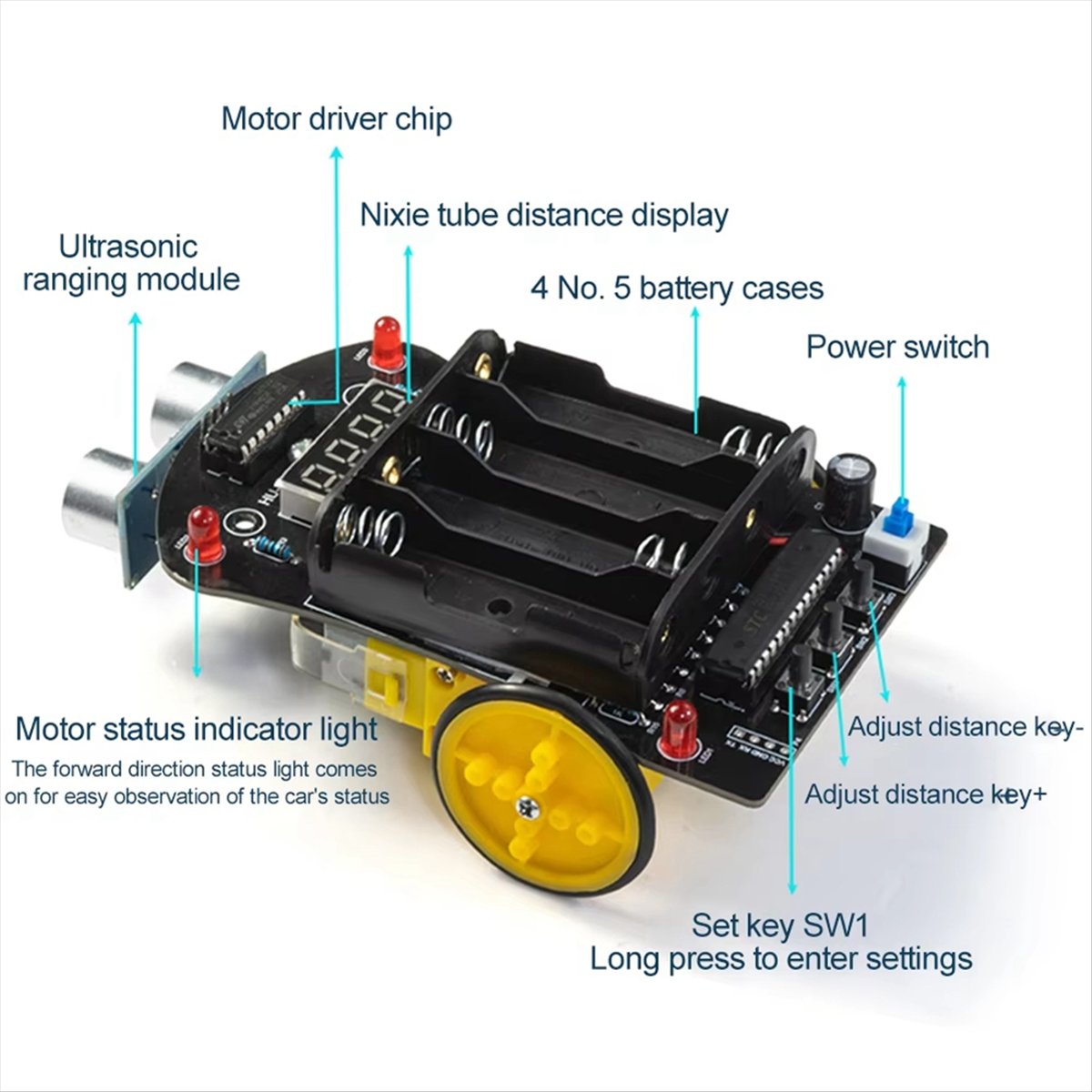 A40I  Car DIY Electronic Kit 5 - огляд і ціна Diy Robot Electronics Kit